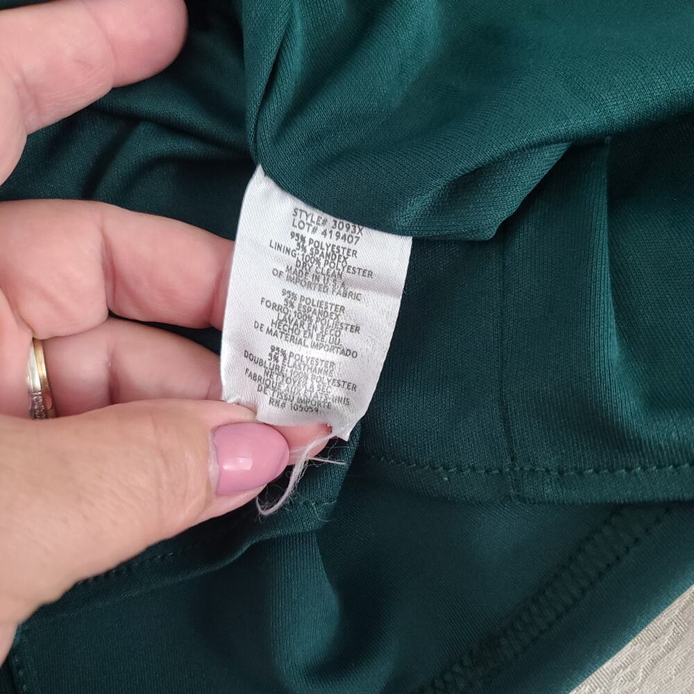 Aqua Off the shoulder Cascade gown Formal ladies green Sz 2 Wedding Party Event - Picture 7 of 9